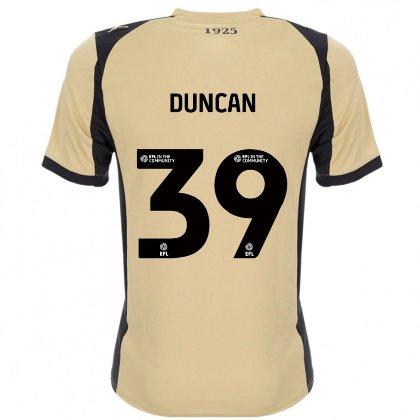 Danxen Niño Camiseta Harrison Duncan #39 Dorado Negro 2ª Equipación 2025/26 La Camisa
