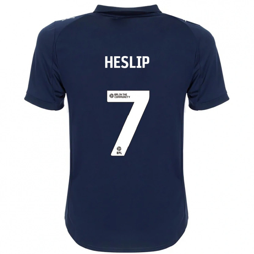 Danxen Niño Camiseta Laura Heslip #7 Azul Marino Blanco 2ª Equipación 2025/26 La Camisa