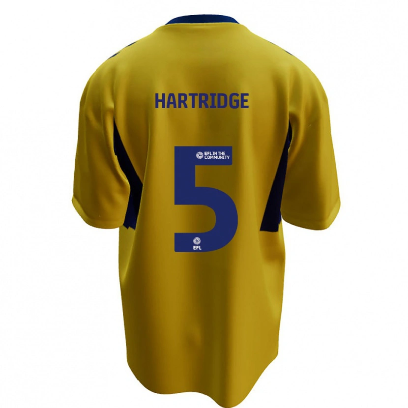 Danxen Niño Camiseta Alex Hartridge #5 Amarillo Azul 2ª Equipación 2025/26 La Camisa