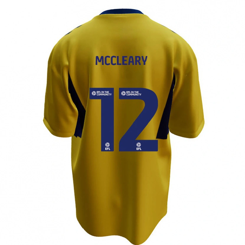 Danxen Niño Camiseta Garath Mccleary #12 Amarillo Azul 2ª Equipación 2025/26 La Camisa