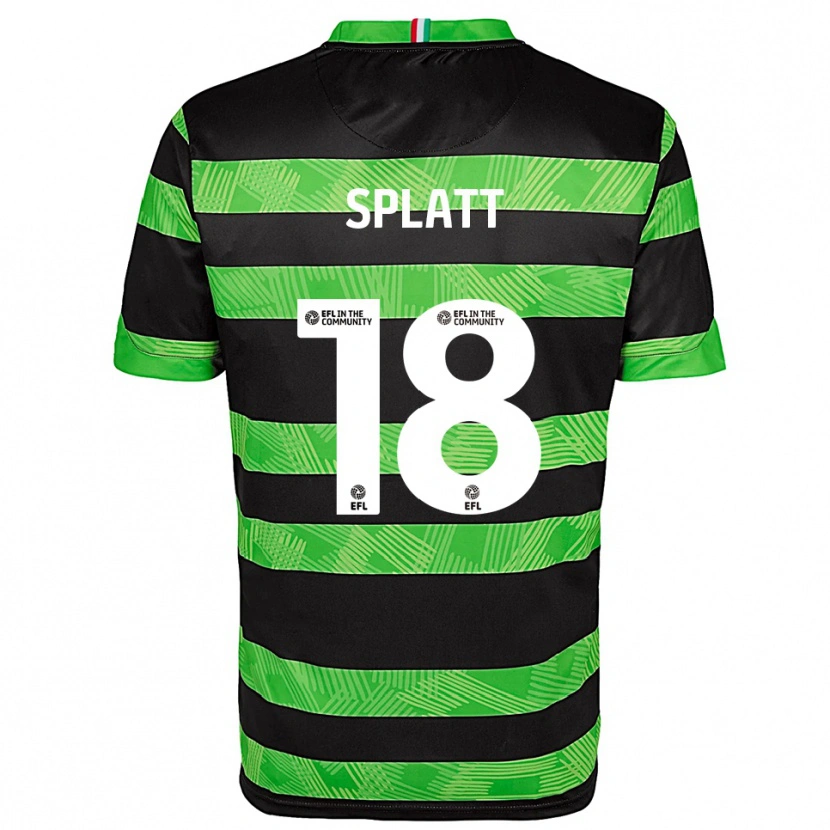 Danxen Niño Camiseta Delano Mccoy-Splatt #18 Negro Verde 2ª Equipación 2025/26 La Camisa