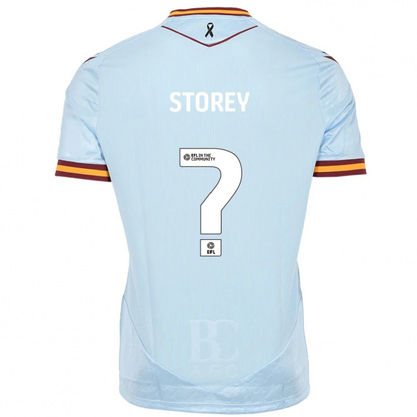 Danxen Niño Camiseta Ashleigh Storey #0 Celeste 2ª Equipación 2025/26 La Camisa