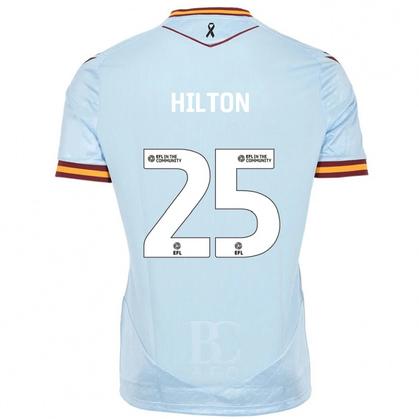 Danxen Niño Camiseta Joe Hilton #25 Celeste 2ª Equipación 2025/26 La Camisa