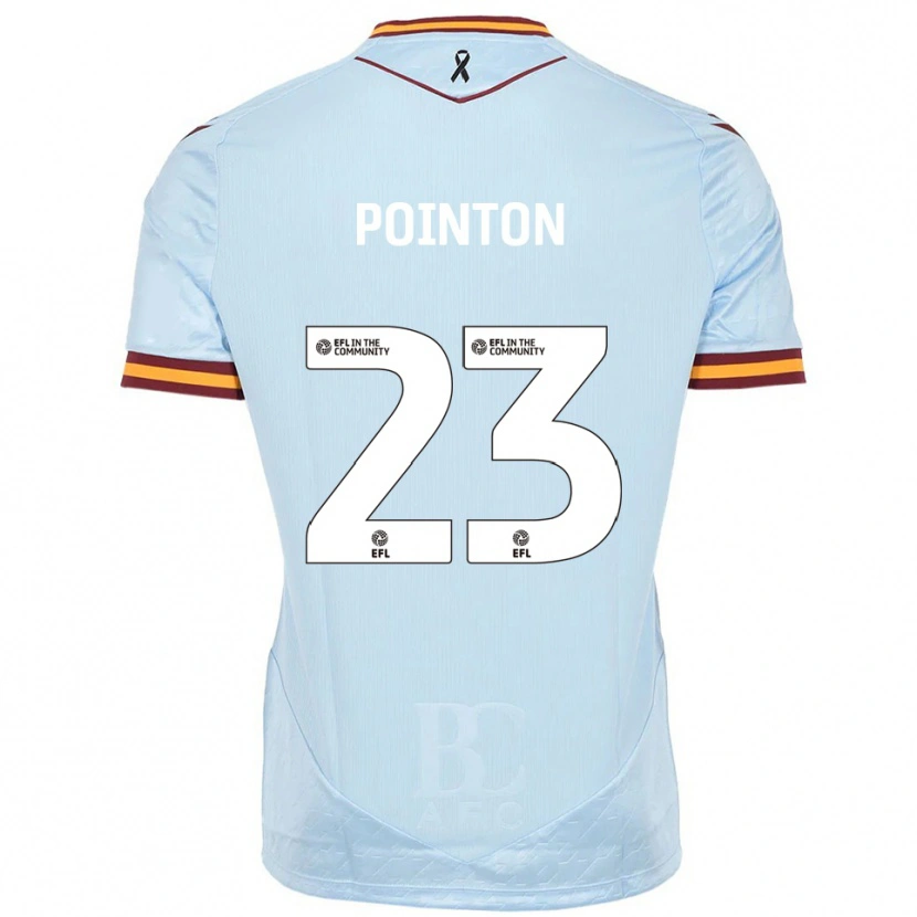 Danxen Niño Camiseta Bobby Pointon #23 Celeste 2ª Equipación 2025/26 La Camisa