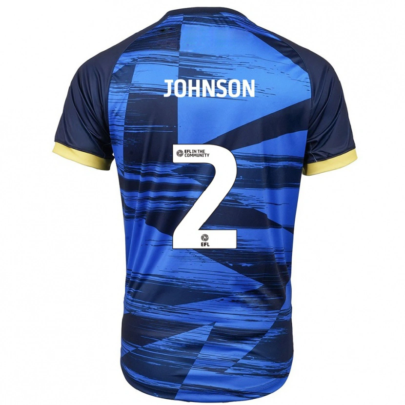 Danxen Niño Camiseta Ryley Johnson #2 Azul Azul Marino 2ª Equipación 2025/26 La Camisa