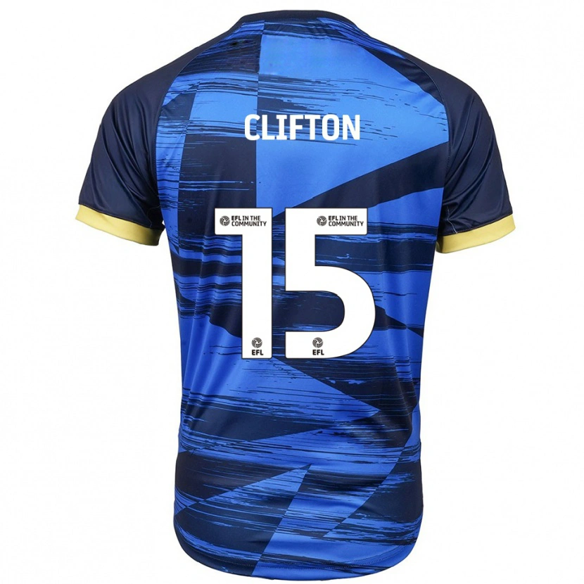 Danxen Niño Camiseta Harry Clifton #15 Azul Azul Marino 2ª Equipación 2025/26 La Camisa