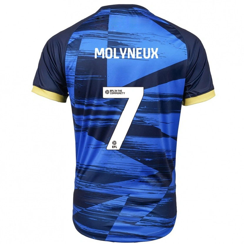 Danxen Niño Camiseta Luke Molyneux #7 Azul Azul Marino 2ª Equipación 2025/26 La Camisa