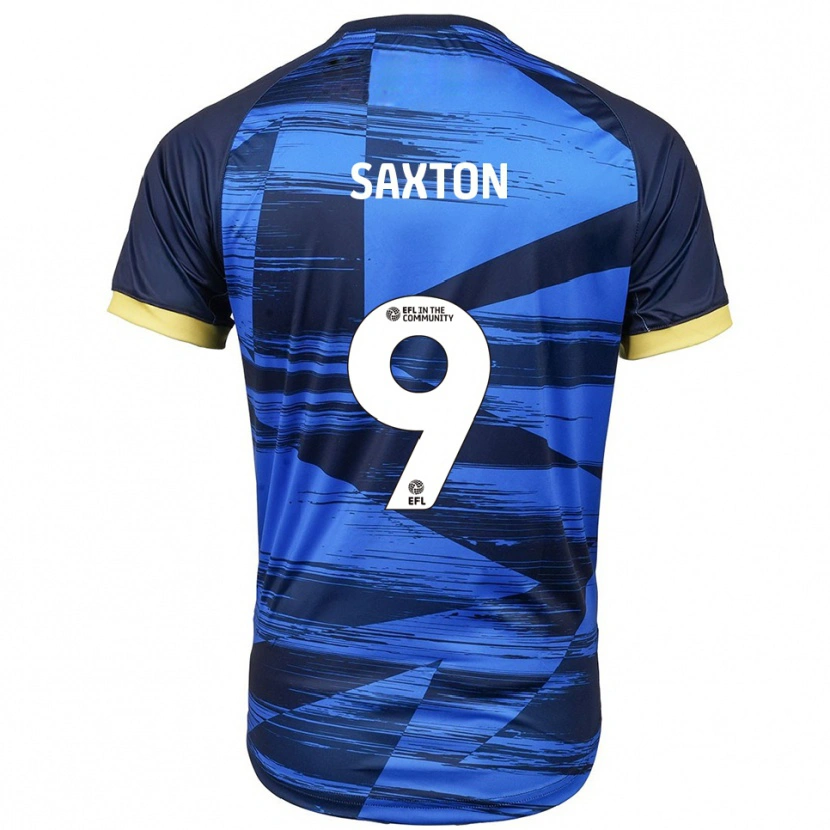 Danxen Niño Camiseta Jasmine Saxton #9 Azul Azul Marino 2ª Equipación 2025/26 La Camisa