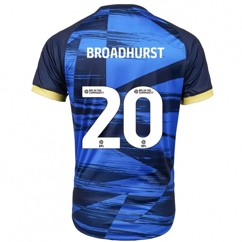 Danxen Niño Camiseta Lilli-Mae Broadhurst #20 Azul Azul Marino 2ª Equipación 2025/26 La Camisa