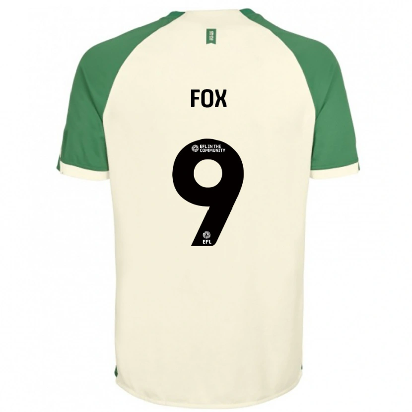 Danxen Niño Camiseta Ruth Fox #9 Blanco Hueso Verde 2ª Equipación 2025/26 La Camisa