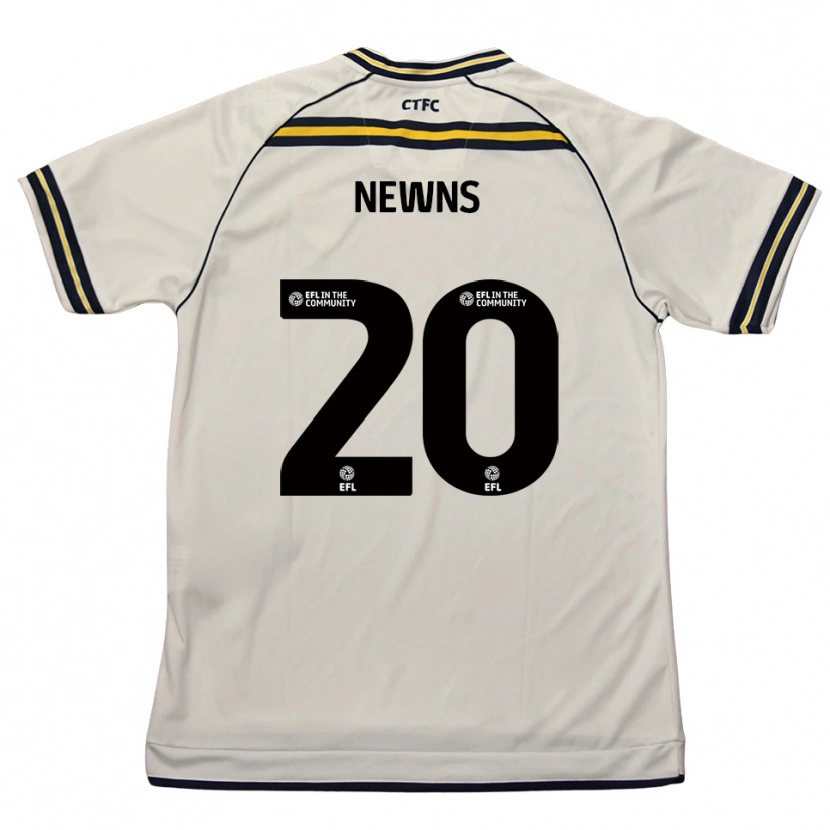 Danxen Niño Camiseta Issy Newns #20 Blanco Azul Marino 2ª Equipación 2025/26 La Camisa
