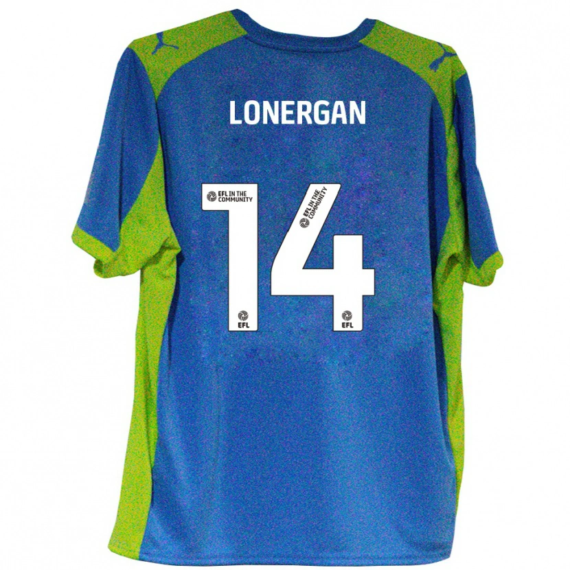 Danxen Niño Camiseta Tommy Lonergan #14 Celeste Amarillo 2ª Equipación 2025/26 La Camisa