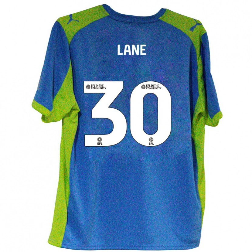 Danxen Niño Camiseta Mikey Lane #30 Celeste Amarillo 2ª Equipación 2025/26 La Camisa