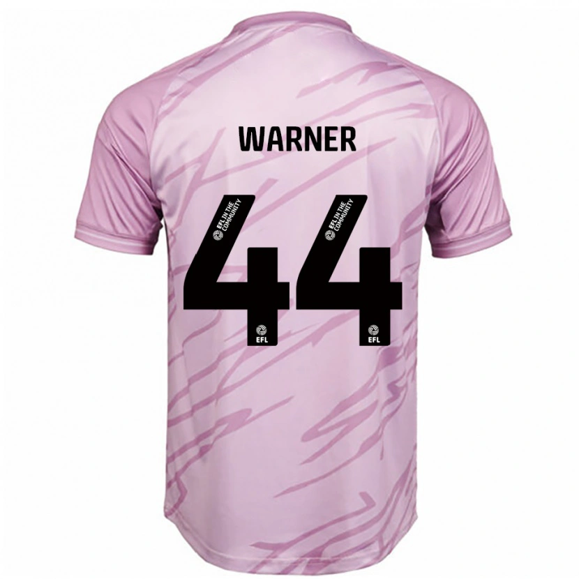 Danxen Niño Camiseta James Warner #44 Rosa Negro 2ª Equipación 2025/26 La Camisa