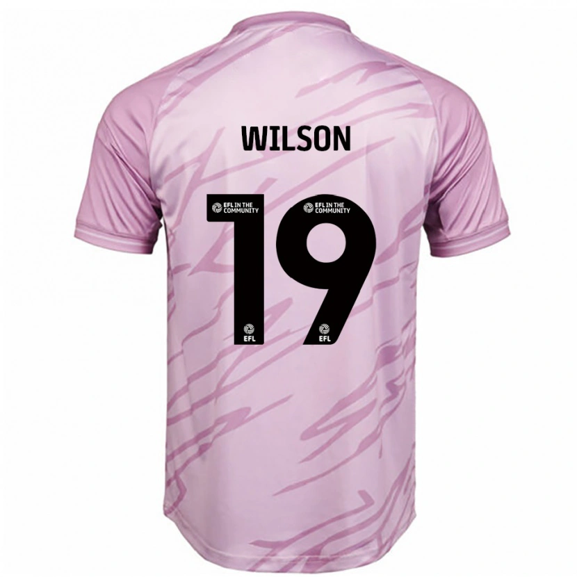 Danxen Niño Camiseta Pip Wilson #19 Rosa Negro 2ª Equipación 2025/26 La Camisa