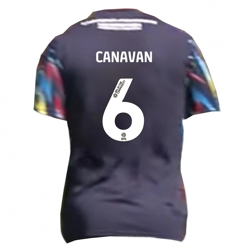 Danxen Niño Camiseta Niall Canavan #6 Azul Marino Amarillo Rojo 2ª Equipación 2025/26 La Camisa
