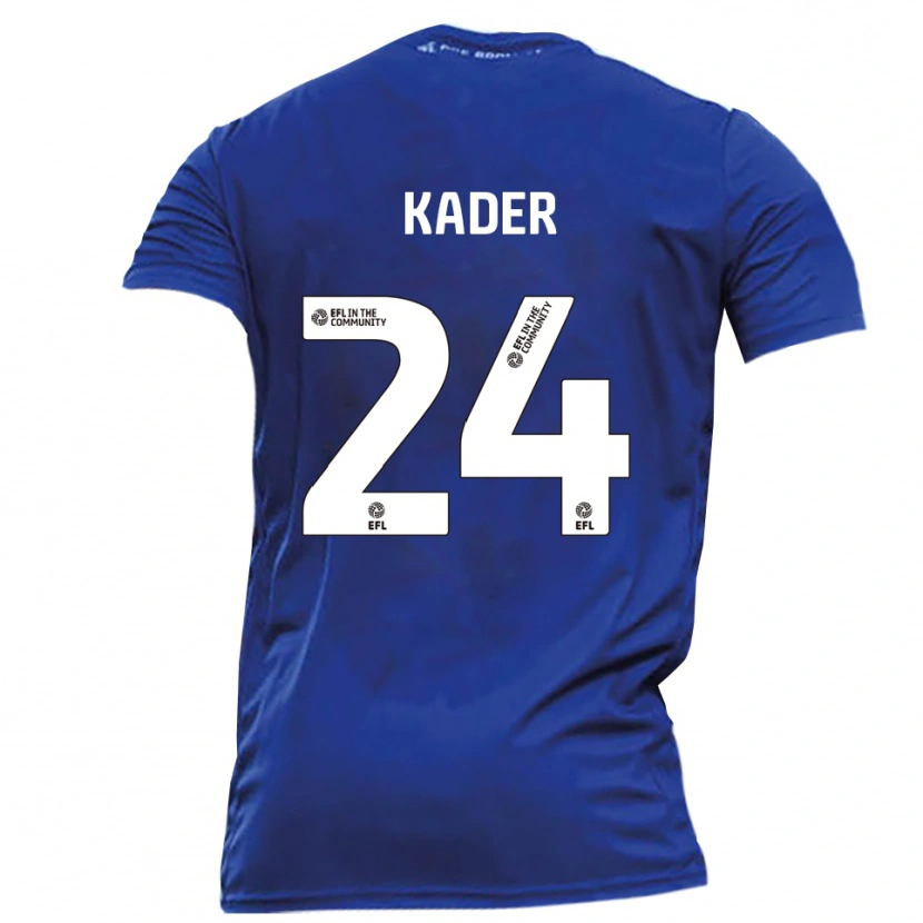 Danxen Niño Camiseta Soul Kader #24 Azul Blanco 2ª Equipación 2025/26 La Camisa