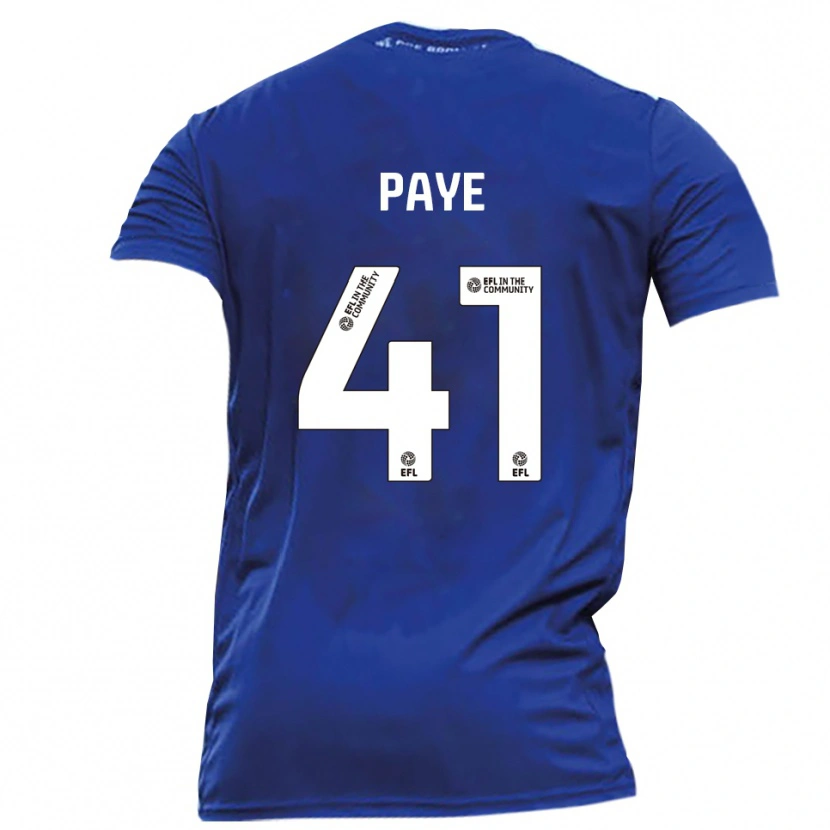 Danxen Niño Camiseta Charlie Paye #41 Azul Blanco 2ª Equipación 2025/26 La Camisa