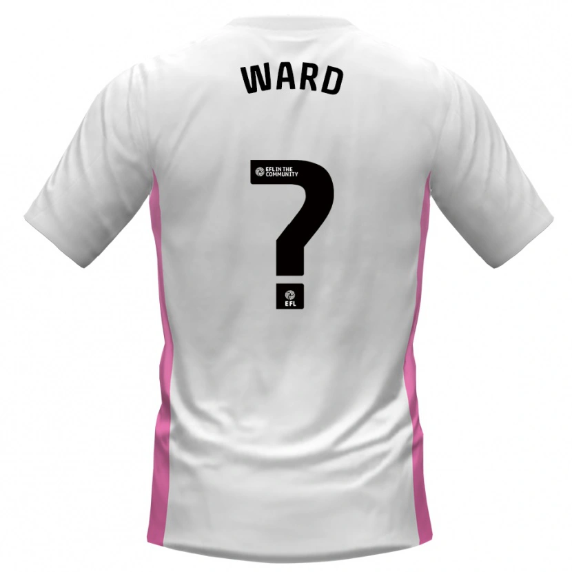 Danxen Niño Camiseta Louie Ward #0 Blanco Rojo 2ª Equipación 2025/26 La Camisa