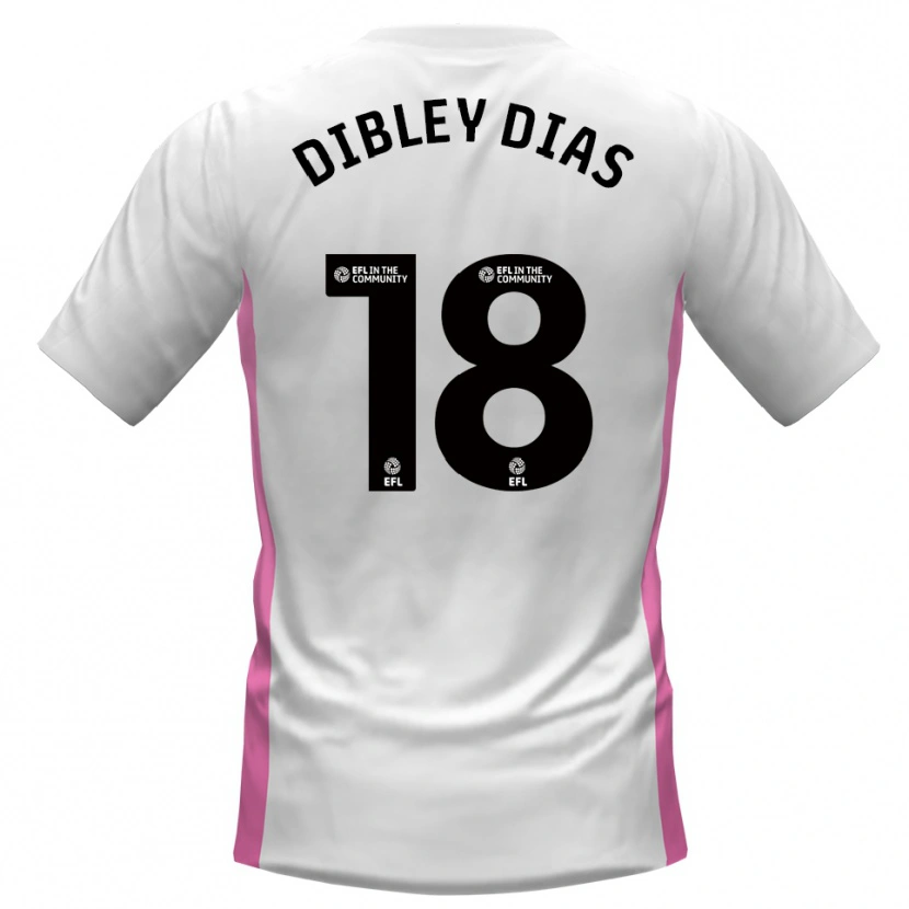 Danxen Niño Camiseta Matt Dibley-Dias #18 Blanco Rojo 2ª Equipación 2025/26 La Camisa