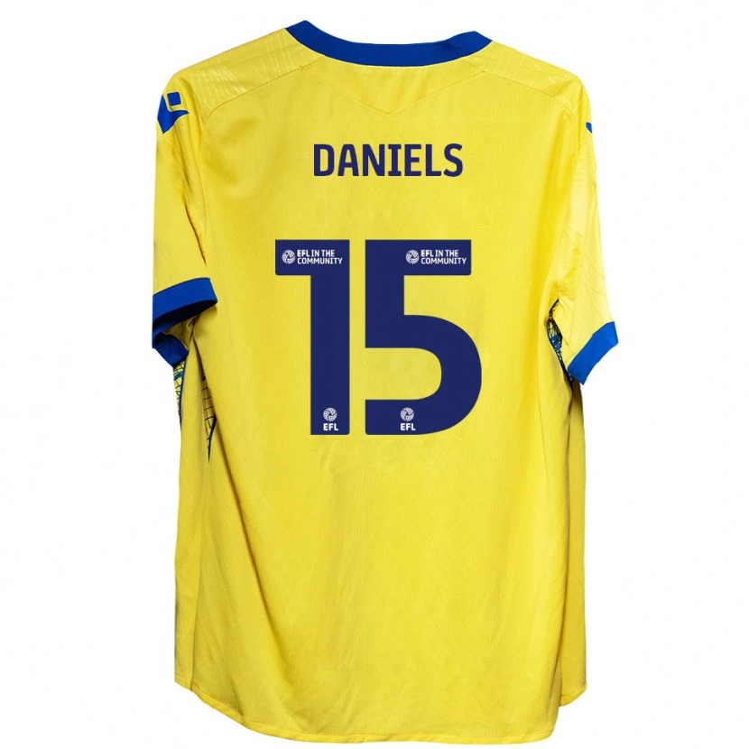 Danxen Niño Camiseta Learna Daniels #15 Amarillo Azul 2ª Equipación 2025/26 La Camisa