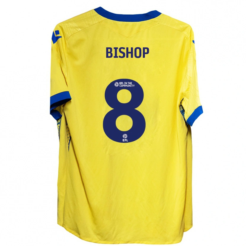 Danxen Niño Camiseta Teddy Bishop #8 Amarillo Azul 2ª Equipación 2025/26 La Camisa