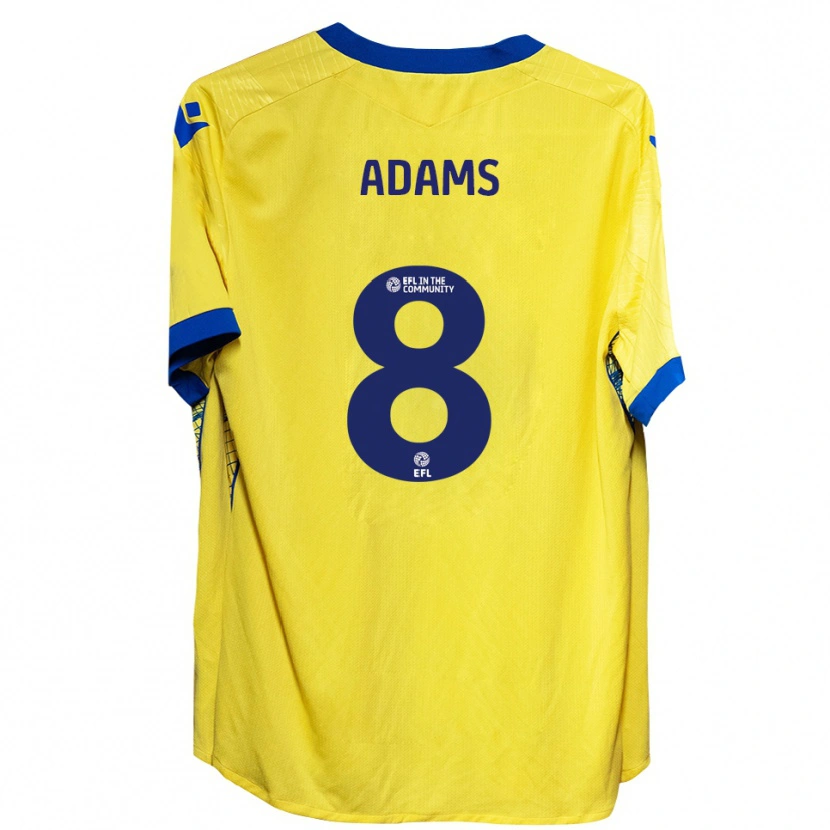 Danxen Niño Camiseta Thalia Adams #8 Amarillo Azul 2ª Equipación 2025/26 La Camisa
