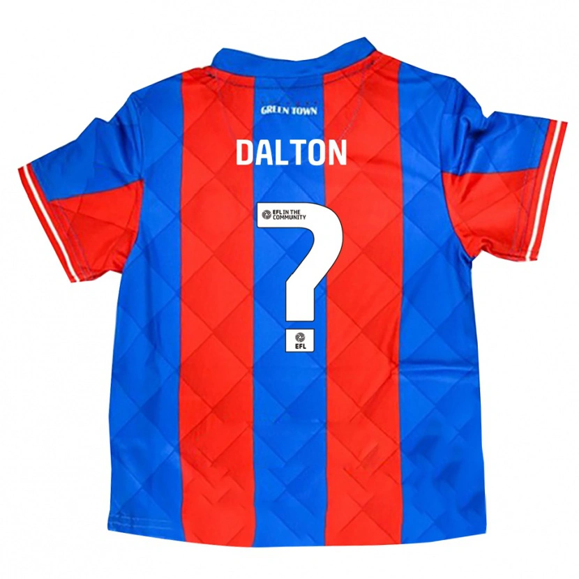 Danxen Niño Camiseta Harriet Dalton #0 Azul Rojo Blanco 2ª Equipación 2025/26 La Camisa