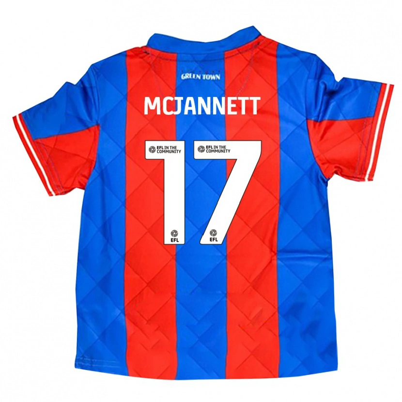Danxen Niño Camiseta Cameron Mcjannett #17 Azul Rojo Blanco 2ª Equipación 2025/26 La Camisa