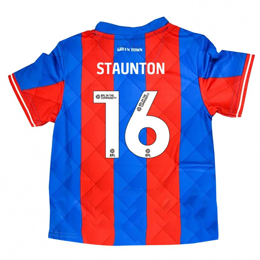 Danxen Niño Camiseta Reece Staunton #16 Azul Rojo Blanco 2ª Equipación 2025/26 La Camisa