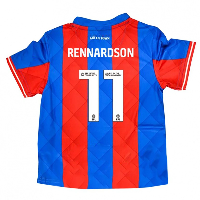 Danxen Niño Camiseta Tom Rennardson #11 Azul Rojo Blanco 2ª Equipación 2025/26 La Camisa
