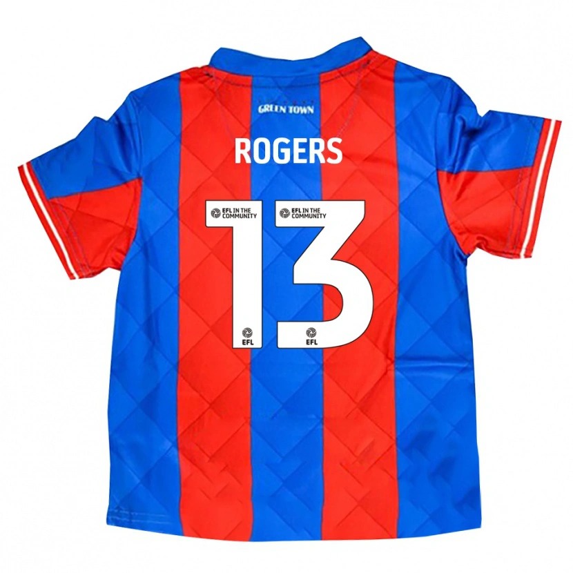 Danxen Niño Camiseta Hayden Rogers #13 Azul Rojo Blanco 2ª Equipación 2025/26 La Camisa