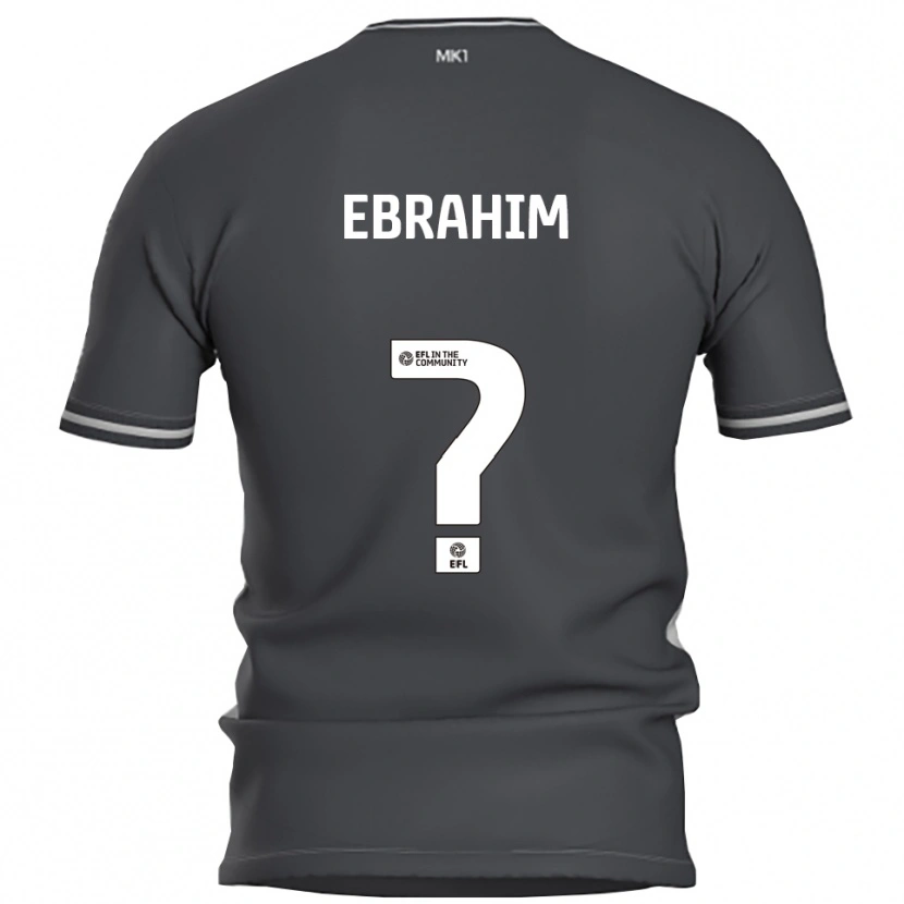 Danxen Niño Camiseta Erin Ebrahim #0 Gris Plata 2ª Equipación 2025/26 La Camisa