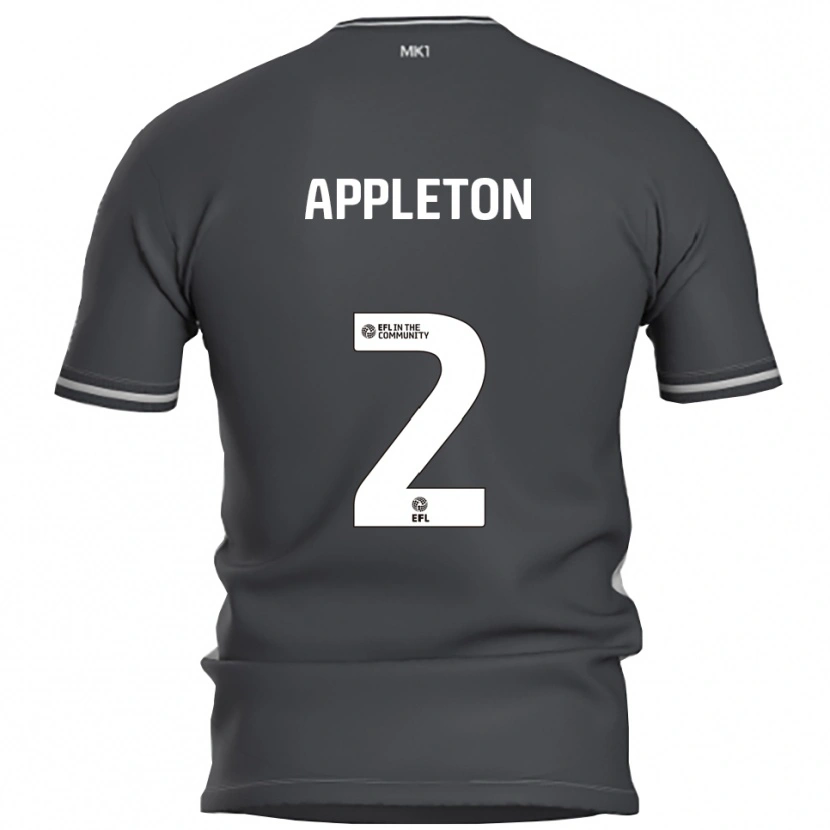 Danxen Niño Camiseta Tara Appleton #2 Gris Plata 2ª Equipación 2025/26 La Camisa