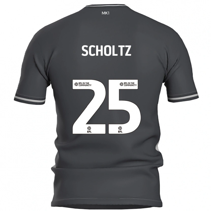 Danxen Niño Camiseta Phoenix Scholtz #25 Gris Plata 2ª Equipación 2025/26 La Camisa