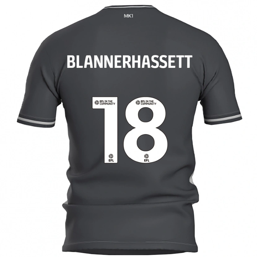 Danxen Niño Camiseta Tommy Blannerhassett #18 Gris Plata 2ª Equipación 2025/26 La Camisa