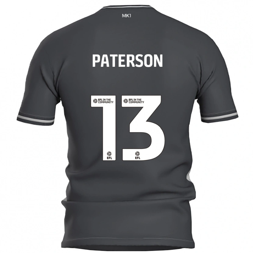 Danxen Niño Camiseta Callum Paterson #13 Gris Plata 2ª Equipación 2025/26 La Camisa