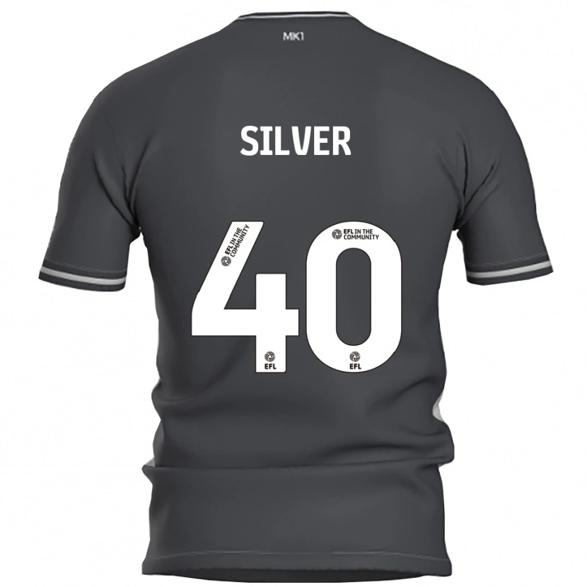 Danxen Niño Camiseta Rian Silver #40 Gris Plata 2ª Equipación 2025/26 La Camisa