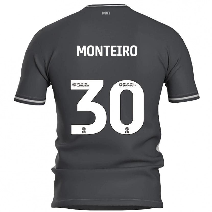 Danxen Niño Camiseta Jesse Da Costa Monteiro #30 Gris Plata 2ª Equipación 2025/26 La Camisa