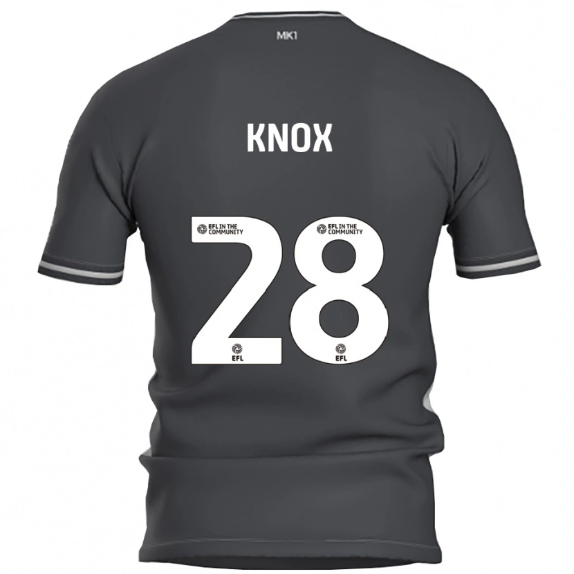 Danxen Niño Camiseta Mollie Knox #28 Gris Plata 2ª Equipación 2025/26 La Camisa