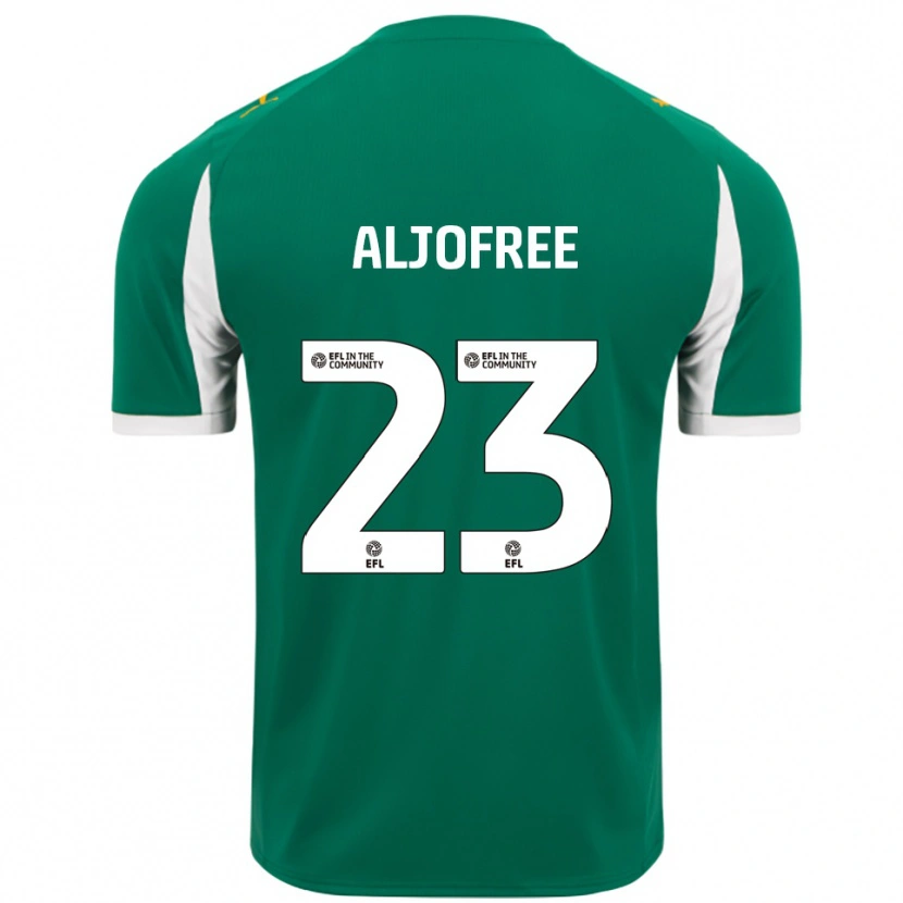 Danxen Niño Camiseta Sonny Aljofree #23 Verde Blanco 2ª Equipación 2025/26 La Camisa