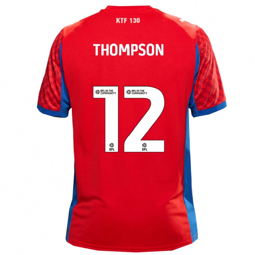 Danxen Niño Camiseta Jaheim Thompson #12 Rojo Azul 2ª Equipación 2025/26 La Camisa
