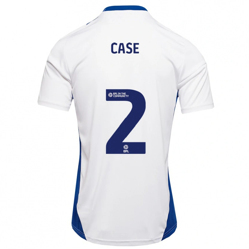 Danxen Niño Camiseta Ollie Case #2 Blanco Azul 2ª Equipación 2025/26 La Camisa