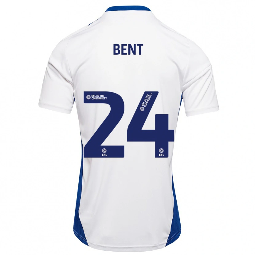 Danxen Niño Camiseta Steph Bent #24 Blanco Azul 2ª Equipación 2025/26 La Camisa