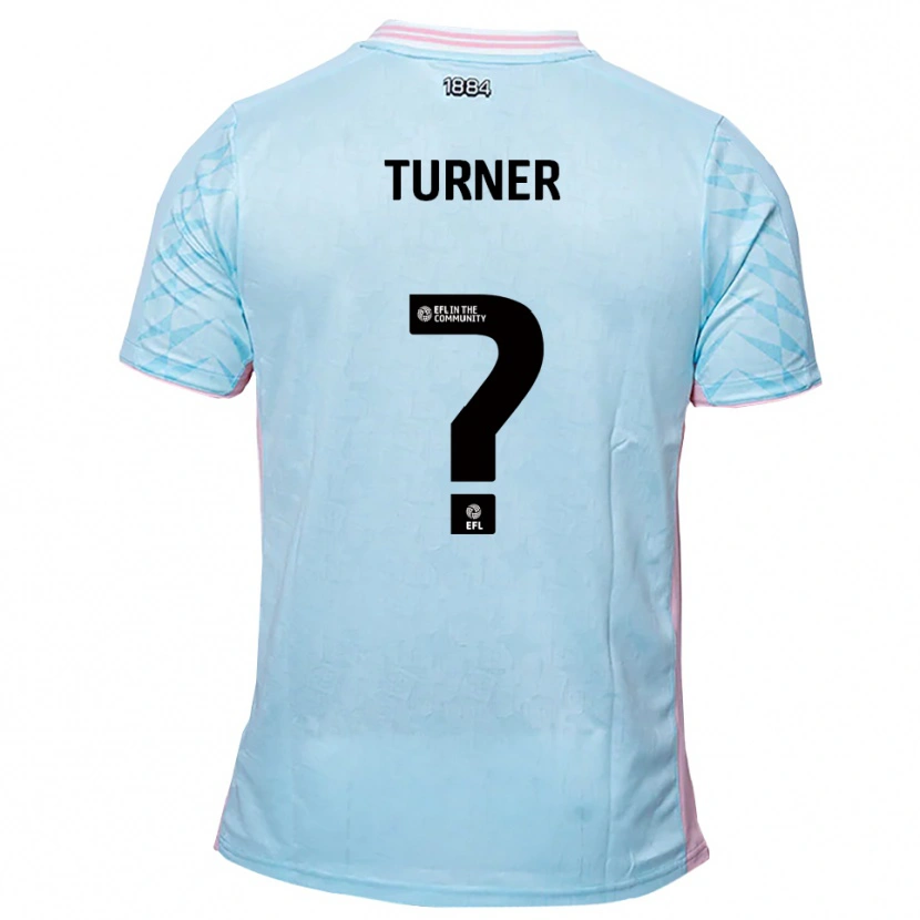 Danxen Niño Camiseta Aaliyah Turner #0 Celeste Rosa 2ª Equipación 2025/26 La Camisa