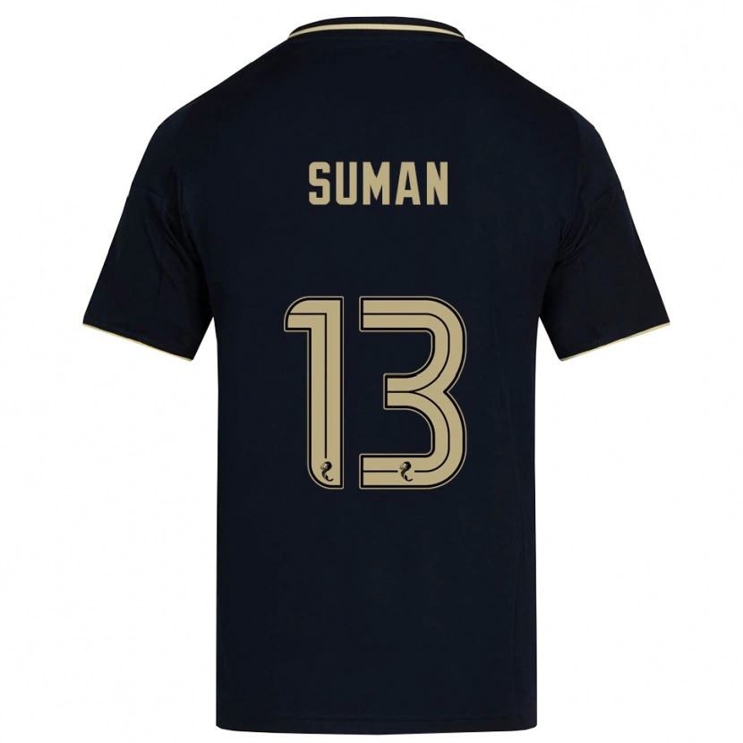 Danxen Niño Camiseta Nick Suman #13 Azul Marino Dorado 2ª Equipación 2025/26 La Camisa