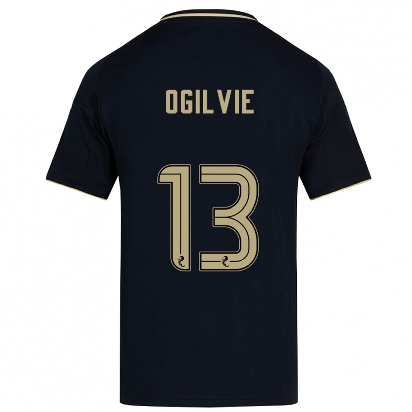 Danxen Niño Camiseta Francesca Ogilvie #13 Azul Marino Dorado 2ª Equipación 2025/26 La Camisa