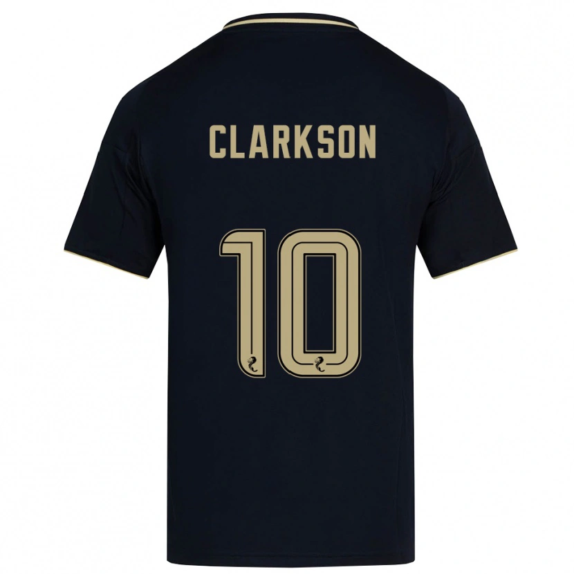 Danxen Niño Camiseta Leighton Clarkson #10 Azul Marino Dorado 2ª Equipación 2025/26 La Camisa