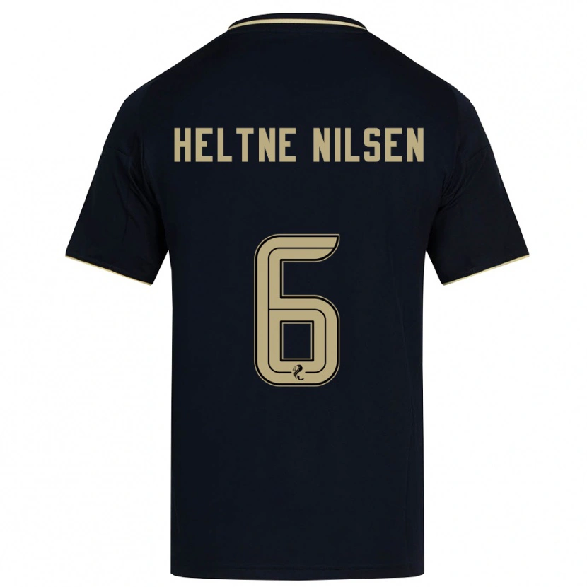 Danxen Niño Camiseta Sivert Heltne Nilsen #6 Azul Marino Dorado 2ª Equipación 2025/26 La Camisa