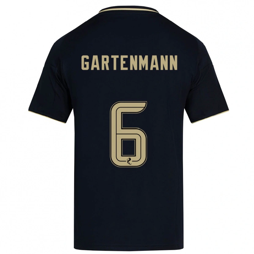 Danxen Niño Camiseta Stefan Gartenmann #6 Azul Marino Dorado 2ª Equipación 2025/26 La Camisa